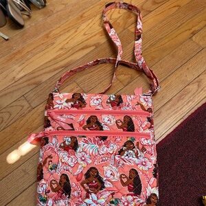 NWT Disney Moana Pink Floral Crossbody Bag
